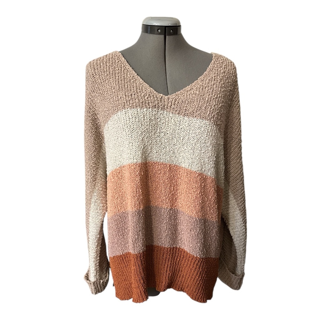 Wishlist Colorblock Stripe Knit Sweater - M/L